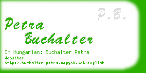 petra buchalter business card